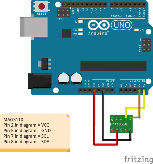Connecting The MAG3110 To The Arduino Uno